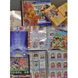 A Collection of Football Trade Cards and Stickers to include Football '72 Panini cards, Euro '96
