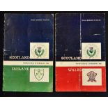 2x 1963 Scotland five nations rugby programmes to include v Wales and v Ireland - both subject to