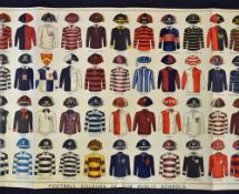 1913 "Boys Own Paper" Rugby Colours of Public Schools printed card - comprising both jerseys and