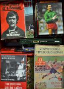Collection of football books a diverse quantity to include The Football League 1888-1987