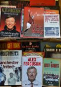 Collection of football books, mainly Manchester United to include The King-Denis Law (2003),