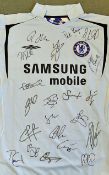 2005-2006 Chelsea Multi-Signed Football Shirt signed to the front in ink by 21, includes Lampard,