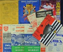 Selection of football programmes to include 1985 Liverpool v Juventus European Cup Final, 1989