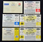 Collection of Scotland international rugby match tickets from 1990's (H and A) to incl vs France '92