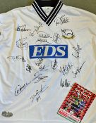 1999-2001 Georgie Kinkladze Match Worn Derby County Multi-Signed Football Shirt a white home
