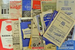 Mixed Selection of 1950s football programmes with a varied content Barrow, Cardiff City, Bristol