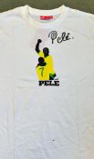 Pele Signed Puma Football T-Shirt signed during the World Cup 2006 by Pele, provenance David