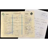1966 Ireland v Scotland fully signed rugby programme played at Lansdowne Road 26 February-formerly