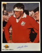 1974 British Lions Captain and Legend Willie John McBride signed photograph - issued by