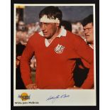 1974 British Lions Captain and Legend Willie John McBride signed photograph - issued by