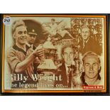 Billy Wright Football Print Poster Express & Star framed measures 43 x 33cm approx.