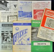 1961/62 Hearts away football programmes to include Dunfermline Athletic, Airdrie, Hibernian,