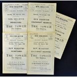 1960s New Brighton home football programmes 1958/1959 Morecambe, Southport 1959/1960 Morecambe,