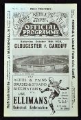 1926 Cardiff vs Gloucester rugby programme-played on 16th October-clean right Cardiff programme of