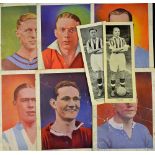 Collection of 1930s Topical Times Footballers includes both black & white and coloured issues,