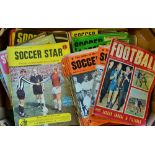 Selection of football magazines to include Soccer Star issues majority are 1960's including some cup