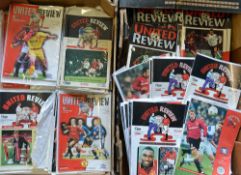 Collection of Manchester United football programmes from 1990's and 2000's various fixtures and