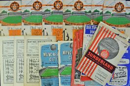 Collection of Mixed 1950s onwards football programmes to include 1955/56 Wolverhampton Wanderers v