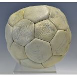 1977/8 Preston North End Signed Football with signatures including Stiles, Litchfield, Thomson,