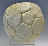 1977/8 Preston North End Signed Football with signatures including Stiles, Litchfield, Thomson,