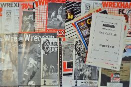 Selection of Welsh Cup football programmes mainly 1980's and 1990's with Newport County, Merthyr