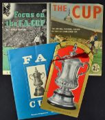FA Cup History Football Ephemera to include Focus on the FA Cup, The Cup official pictorial