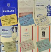 1960s Football Programme and Ticket Selection to include 1957 England B v Scotland B, 1958/59