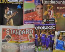 Champions League 2008/2009 Liverpool away football programmes to include Standard Liege newspapers x