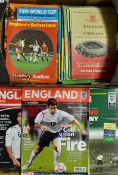 Selection of 1960s onwards England home football programmes through to the modern eras, 1960 v