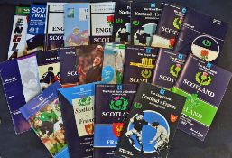 Collection of Scotland Five and Six nations rugby programmes from 1970's through to one in 00s (H&A)