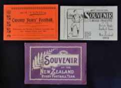 Collection of British Lions and New Zealand Rugby Tour Souvenir Programme Reprints from 1904 -