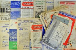 Assorted selection of 1950s Football Programmes includes a variety of clubs Southampton, Charlton