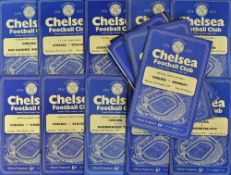 Chelsea first Division 1 Championship season, 1954/55 home football programmes complete league set