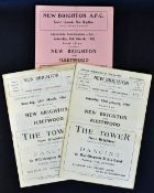 1957 Onwards New Brighton home football programmes v Fleetwood 1957/1958, 1959/1960, 1960/1961 (