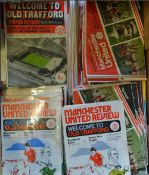 Collection of Manchester United home football programmes 1970's and 1980's to include 71/72 (24),