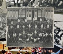 Collection of rugby union press photographs from the 1930's onwards to incl Internationals, Club