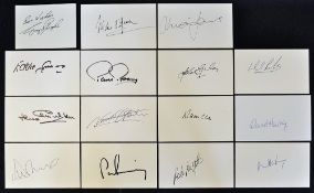 Leeds United Autograph Selection - Don Revie era hand signed to individual cards to include Eddie