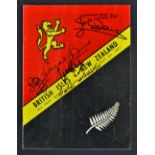 Scarce 1971 British Lions (13) v New Zealand (3) signed rugby programme - 3rd test match played at