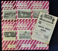 Selection of Hearts home football programmes 1955/56 to include Partick Thistle (SLC), Motherwell,