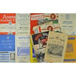 Assorted 1950s football programme selection with teams including Accrington Stanley, Exeter City,