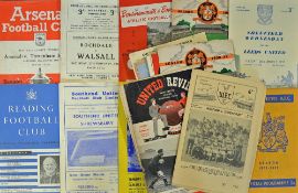 Assorted 1950s football programme selection with teams including Accrington Stanley, Exeter City,