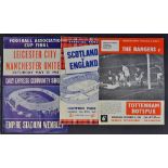 1962 Scotland v England football programme together with 1962 Rangers v Tottenham Hotspur (ECWC)