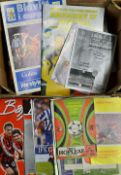 Assorted British Away football programmes 1980s onwards a wide variety 1992 Stuttgart v Leeds