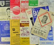 1967/68 Collection of Hearts away football programmes to include Airdrie, Falkirk (SLC), St