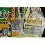 Collection of Wolverhampton Wanderers football programmes mainly 1980s content includes Doncaster
