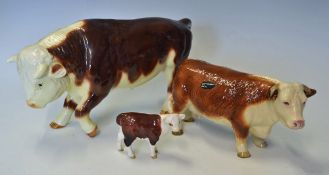 3x China Bulls to include a Beswick, Coopercraft and another unmarked