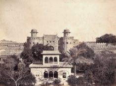 India and Punjab - Lahore Fort Albumen photograph of the Lahore Fort, by Bourne, c.1860s.