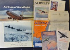 c.1930s Aviation Publications to include 1929Airways, 1930 Airways, 1925 RAF Display programme, Owen