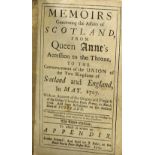 Memoirs Concerning the Affairs of Scotland 1717 Book - A detailed 420 page book being a very