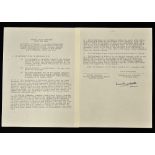Admiral Louis Mountbatten (1900-1979) 1st Earl Mountbatten of Burma - Autograph Letter - a typed